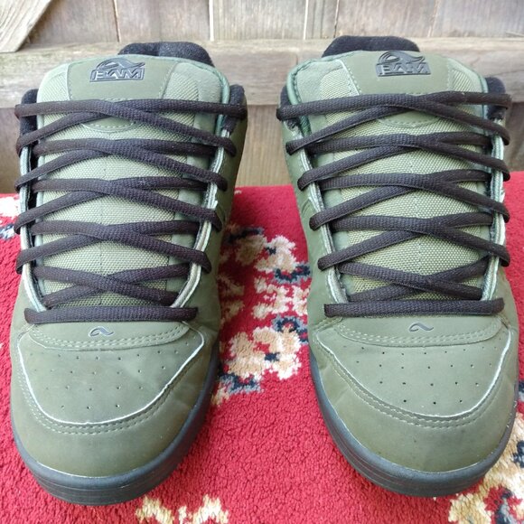 Adio Bam V3 Skate Shoes Men Size 14 US Army/Black 76570 Bam Margera Pro Model